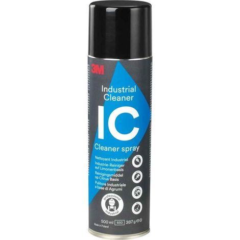 3M Industriereiniger Industrial-Grade - Reinigungsmittel für Kleb- und Dichtstoffe, Öle, Fette, Silikon und Gummieabrieb, Spraydose 500ml