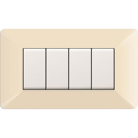 PLACCA EASY MATIX AVORIO 4P