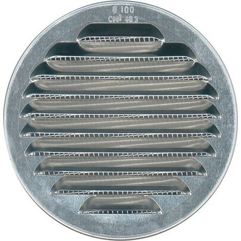 Griglia ventilazione persienne 120 alluminio zanzariera integrata