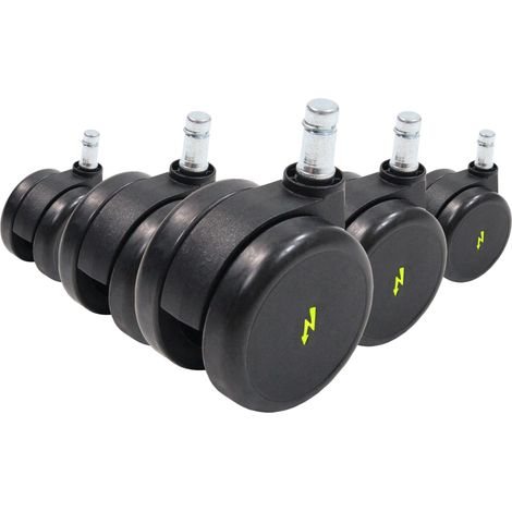 5x Hartbodenrollen ROLO ESD 11mm / 65mm (5er Pack) elektrisch leitfähig hjh OFFICE (1/5)