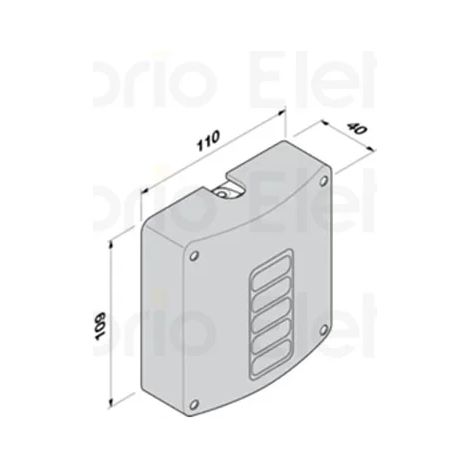 SRCRX8E - Unité d'émetteur-récepteur fixe à double canal (868 MHz)