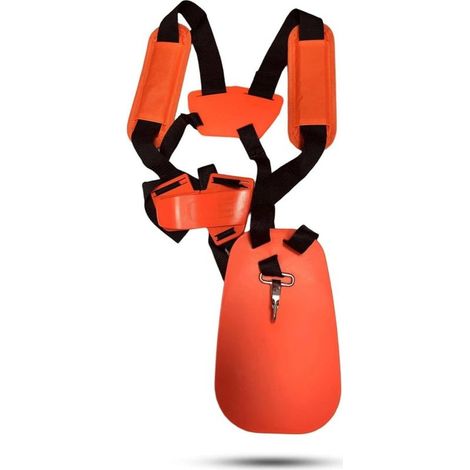 Bandoulière Réglable pour Débroussailleuse - Double Sangle de Portage Ergonomique - Compatible Stihl, Husqvarna, Echo (Modèle 18529) - Répartition Poids pour Jardinage et Bricolage (1/5)