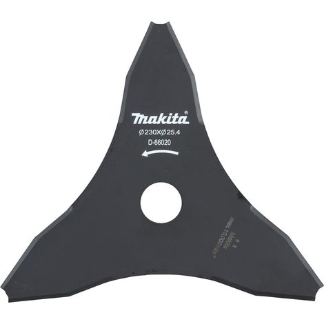 Makita - Cuchilla desbrozadora - para arbustos, hierba gruesa - 230 mm - 3 dientes (1/2)