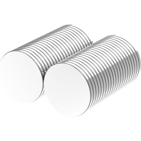 Aimants ronds en néodyme lot de 4 20 x 3 mm pour bureau loisirs créatifs et usage quotidien