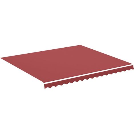 Maison Exclusive - Tessuto di Ricambio per Tenda da Sole Rosso Borgogna 4x3,5 m