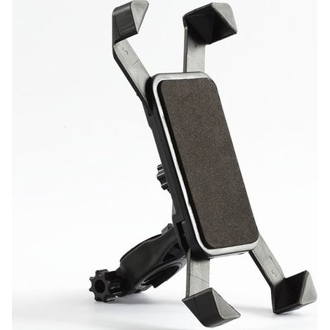 Supporto per cellulare da bicicletta, girevole a 360° e regolabile. Universalmente adatto a telefoni da 4,5" a 6,5" (spessore massimo 12 mm) per bici da strada e mountain bike. (1/5)
