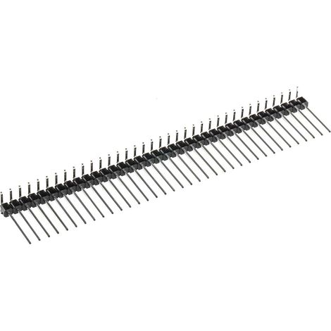 Embase à broches RS PRO, 36 pôles , 2.54mm 1 rangée, 1.0A, Angle droit (1/2)