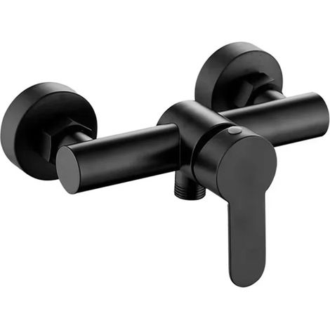 Robinet - Robinet de cuisine - Robinet de douche de salle de bain, mural, acier inoxydable 304, robinet à trois vasques, mitigeur eau chaude/eau froide