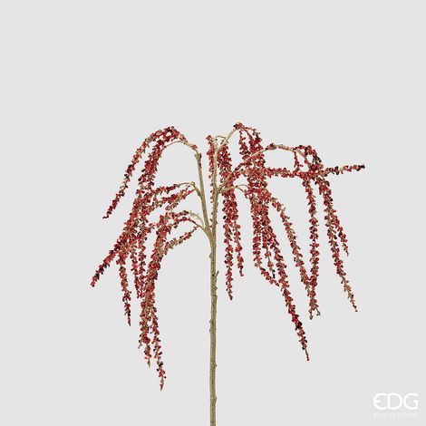 EDG Enzo De Gasperi Spiga Natalizia Glitter Cadente H75 cm Rossa – Decorazione di Natale (1/3)