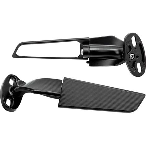 Stück verstellbare, drehbare Seitenspiegel, modifizierte Motorradspiegelflügel aus Metall mit abnehmbarem Bolzen, Weitwinkel-Motorradspiegel für Ninja 250, Suzuki, ZX10R (1/5)