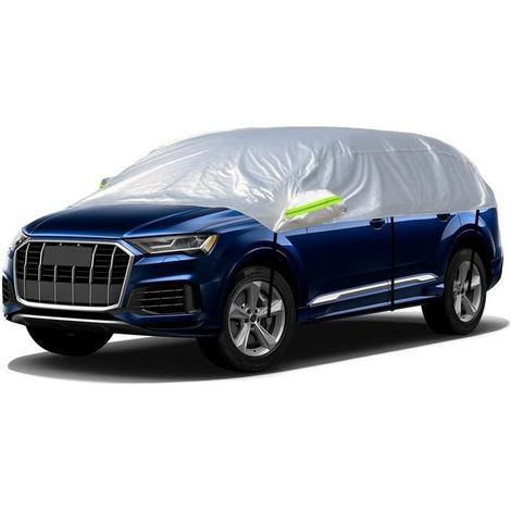 1 Demi-housse de protection voiture, Universel 500cm, Anti-neige Anti-UV, Pour SUV (1/5)