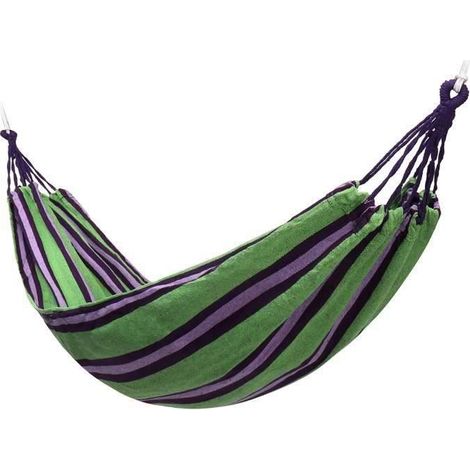 Hängematte – L39027 – 240 x 150 cm – Grün – Leicht und tragbar – Für 2 Personen (1/5)