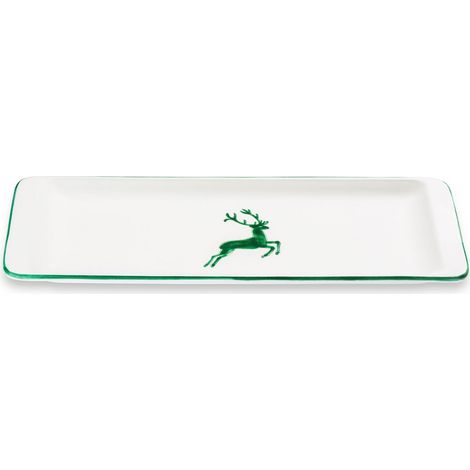 Gmundner Keramik Cerf vert, plat à tarte 42 x 16 cm