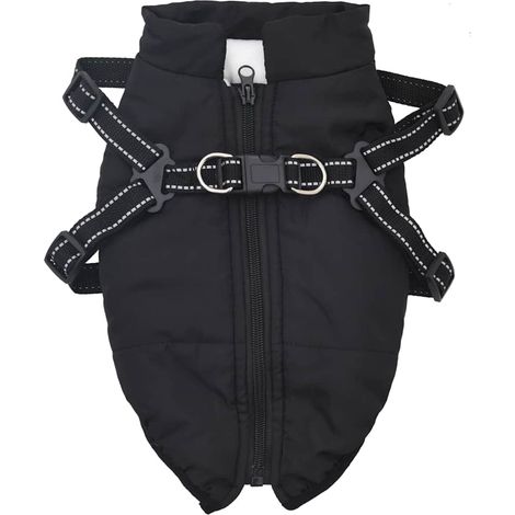 Manteau pour chiens avec harnais imperméable réfléchissant L36