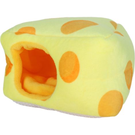 Maisonnette en forme de fromage pour petit animal de compagnie, nid douillet et chaud, cage pour hamster (1/5)