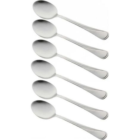 Cuillère À Dîner - Acier Inoxydable Poli Brillant - 19,5 Cm - Lot De 6 (1/3)