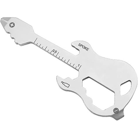 Multitool-Karte, 15 in 1, Multitool-Kartenetui, Edelstahl-Geldbörse, Multitool im Kreditkartenformat, Outdoor-Überlebensausrüstung, Taschenwerkzeug-Gadget, Geschenk mit Geldklammer (G9, Silber) (1/4)