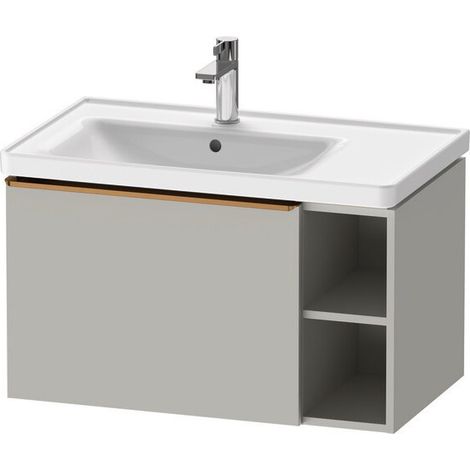 DURAVIT DE4258004070000 D-Neo Lavabo WTU blanc R.ek 784x452x440 gris brun