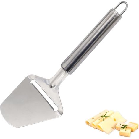 Coupe Fromage Classique, Trancheuse à Fromage en Acier Inoxydable Poli, Lame Tranchante avec Dentelure, Compatible Lave-Vaisselle
