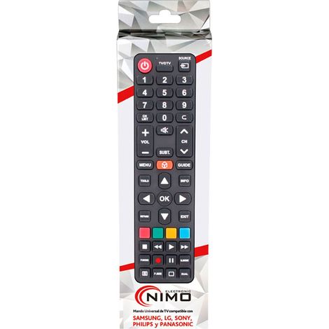 Telecomando Universale NIMO Nero LG, Panasonic, Philips, Samsung, Sony