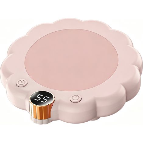 Sous-verre chauffant rapide - Sous-verre à café - 3 réglages pour un chauffage uniforme des boissons - Tapis chauffant antidérapant pour tasse - Chauffe-tasse à café - Chauffe-café, lait et eau chaude (1/5)