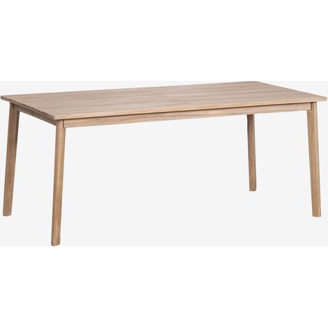 SKLUM Kaela rechteckiger Gartentisch aus Akazienholz 220 x 100 cm Helles Akazienbraun (1/5)
