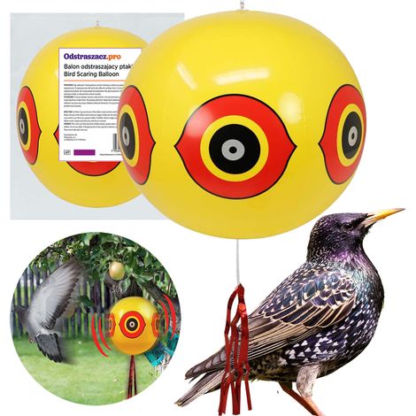BC Ballon-Vogelscheuche für Tauben, Stare, Spatzen, Spechte und Stare