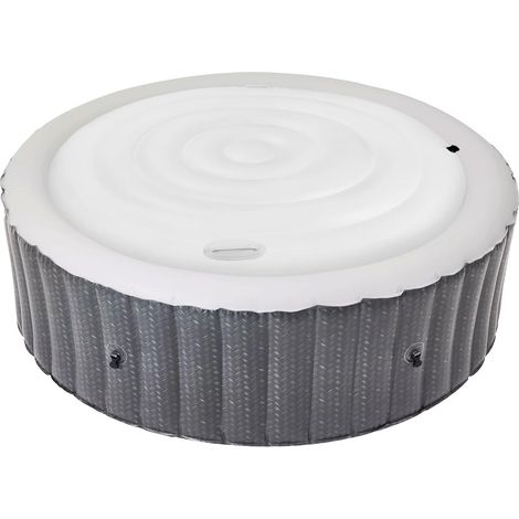 Couverture Gonflable de Spa, Couvercle de Spa avec poignée, Couvercle Gonflable Paresseux pour Baignoire Thermique isolée (Cercle 140 cm) (1/5)