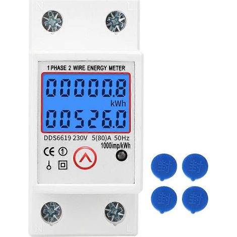Multifunktionaler, rückstellbarer Einphasen-Energiezähler mit Hintergrundbeleuchtung