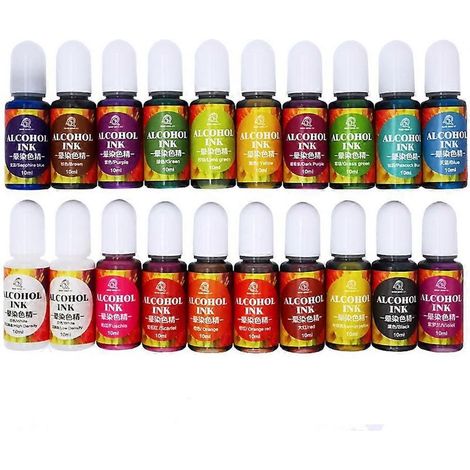 Pigment Liquide Pour Resine - 20 Couleurs - Effet Decantation 3D - Compatible Epoxy - 10 Ml (1/5)