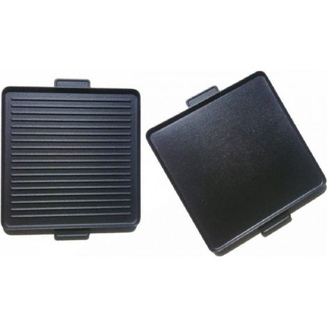 POWERPOT PIASTRA GHISA 40X40 BISTECCHIERA BARBECUE RIGATO E LATO LISCIO