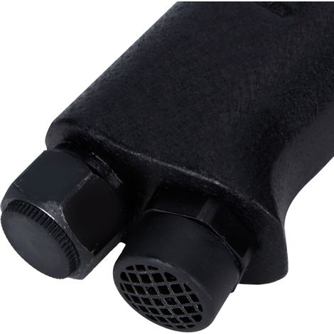 Taladro neumático – Taladro hueco reversible – Taladro manual – Aleación de zinc + hierro – Mandril de 3/8" – Diámetro máximo 10 mm – 500 rpm – Presión 0,8 MPa – 1445 g (1/5)