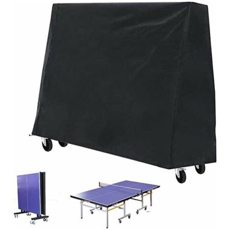 FENOPLASTICAFOREHILL Housse de Table de Tennis de Table - pour l'extérieur et l'intérieur, avec Fond à Cordon (165×70×185cm) (1/5)