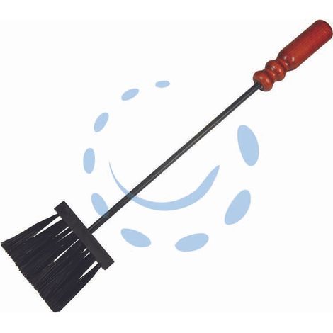SCOPINO SETOLE NYLON PER CAMINO MANICO LEGNO cm.55
