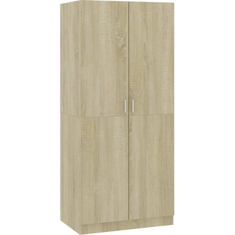 Armoire 2 portes chêne de sonoma Pandra (1/5)