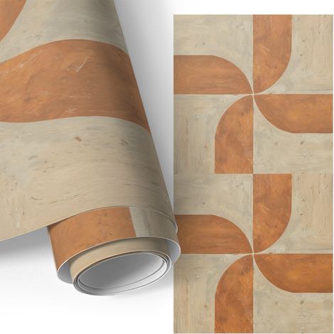 Möbelfolie - Klebefolie für Möbel - Selbstklebefolie - Dekorfolie - Küchenfronten bekleben - Gemalte Windräder 75x150 cm