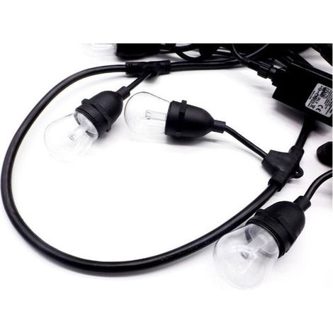 Guirlande Led Extérieure 24w de 14,6 mètres et 24 Ampoules incluses 2200k IP65