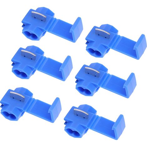 210 Stück Schnellverbinder für elektrische Kabel, Crimp-Anschlussklemmen, blau (1/5)