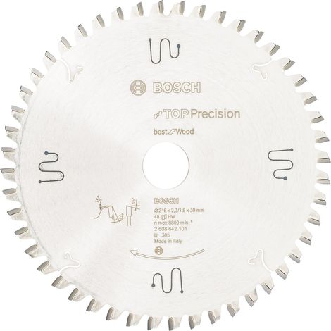 Bosch Kreissägeblatt Top Precision Best for Wood, 216 x 30 x 2,3 mm, 48 - 2608642101 (1/3)