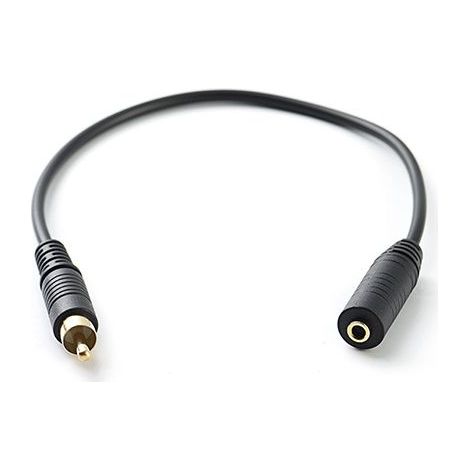 1 câble adaptateur audio Divers accessoire de portail, 3,5 mm femelle vers RCA mâle, plaqué or, mono (1/5)