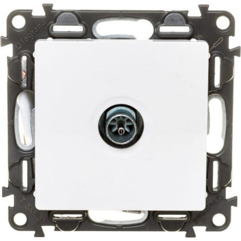 Presa terminale per antenna TV Valena Life, bianca, codice 753151