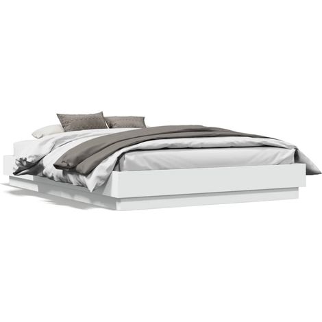 Maison Exclusive - Estructura de cama sin colchón blanco 140x190