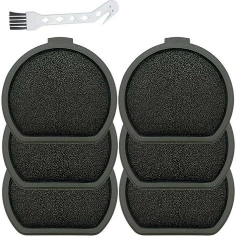 Juego de 6 cepillos y prefiltro adecuado para la aspiradora AEG QX9-1-50IB ASKQX9 (1/4)