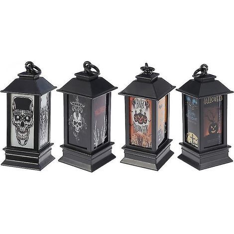 4 lanternes LED d'Halloween (1/3)