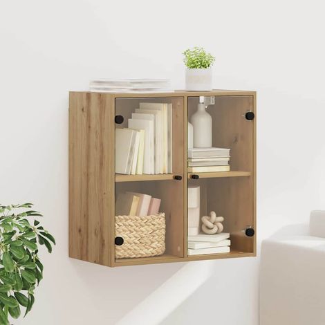 vidaXL Armadietto a muro Rovere artigianale 68 x 37 x 68,5 cm