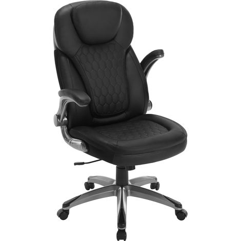 WOLTU Silla de Oficina Ergonómica - Respaldo Reclinable y Altura Regulable, Negro (1/5)