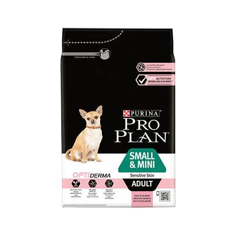 Pienso PURINA PRO PLAN SMALL&MINI SKIN para perros adultos - 3Kg