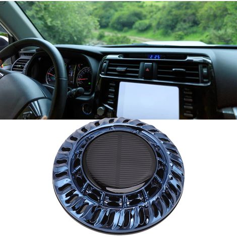 Désodorisant solaire pour voiture, porte-parfum rotatif automatique, ornement désodorisant pour voiture, bleu foncé. (1/5)