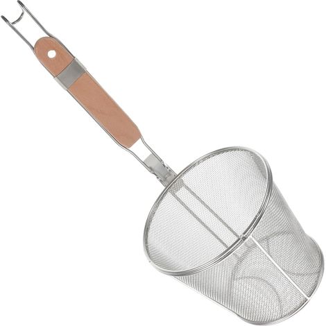 Passoire À Nouilles En Acier Inoxydable Cuillère À Mailles Avec Long Manche À Crochet Panier Profond Pour Égoutter Spaghetti Cuisine Maison Restaurant Hôtel Buffet (1/5)