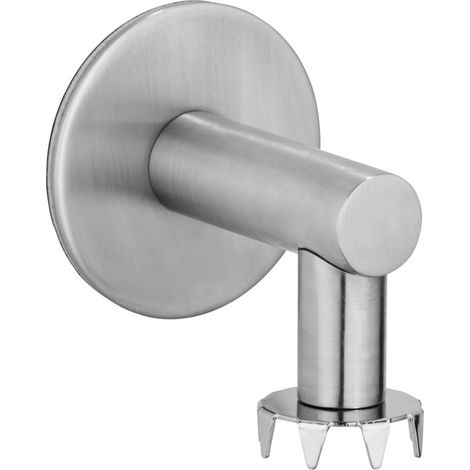 Porte-savon WENKO Turbo-Loc inox mat sans perçage 4,5 x 4 cm porte-savon magnétique support savon adhésif porte-savon mural élégant porte-savon design pour salle de bain pratique et durable (1/8)